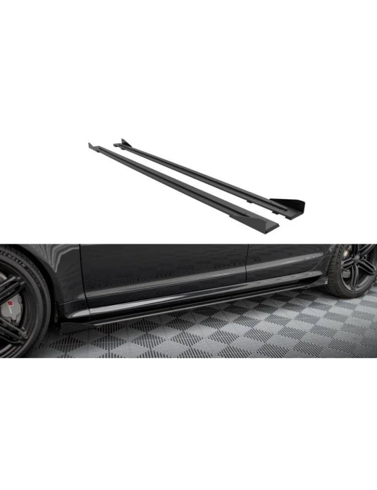 Gamme Street Pro Extension / Rajout de Bas de caisse + Volets latéraux AUDI RS6 Avant C6 - Maxton