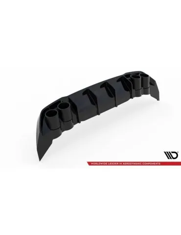 Lame / Diffuseur du Pare-chocs Arrière + Canule d'échappement Inox factice SEAT LEON FR Hatchback Mk4   - Maxton