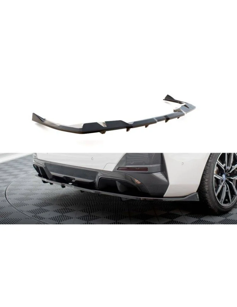 Diffuseur central Arrière (avec une barre verticale) V.2 BMW i4 M-Pack G26 - Maxton