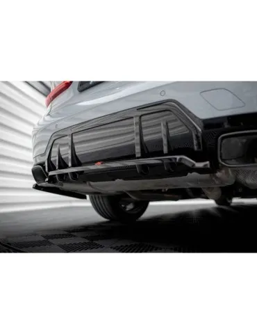 Diffuseur central Arrière (avec une barre verticale) V.1 BMW M340i G20 / G21 Facelift - Maxton