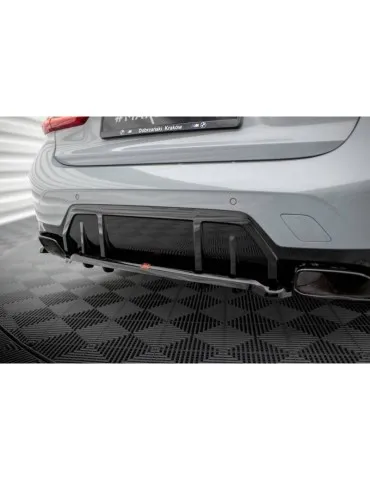 Diffuseur central Arrière (avec une barre verticale) V.1 BMW M340i G20 / G21 Facelift - Maxton