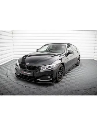 Gamme Street Pro Lame de Pare-chocs Avant + Volets latéraux BMW 4 Gran Coupe F36 - Maxton