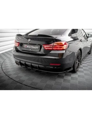 Gamme Street Pro Lame de Pare-chocs Arrière + Volets latéraux BMW 4 Gran Coupe F36 - Maxton