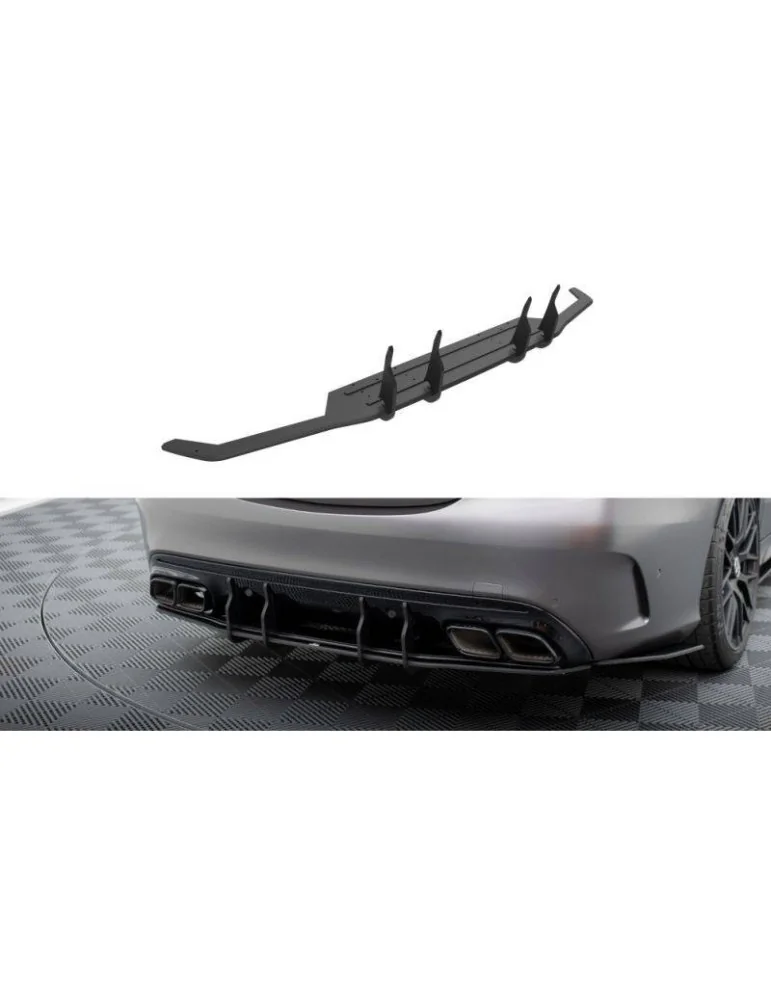 Gamme Street Pro Central Diffuseur Arrière MERCEDES-AMG C63 Sedan / Estate W205 Facelift - Maxton