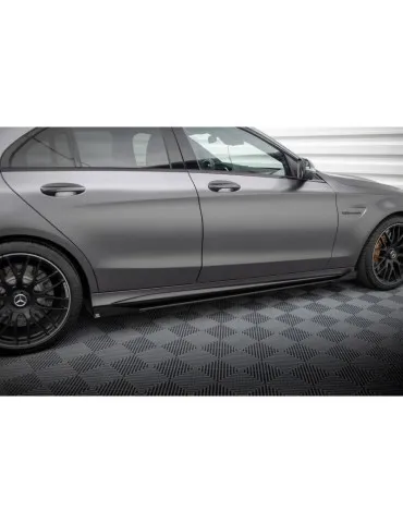 Gamme Street Pro Extension / Rajout de Bas de caisse + Volets latéraux MERCEDES-AMG C63 Sedan / Estate W205 Facelift - Maxton
