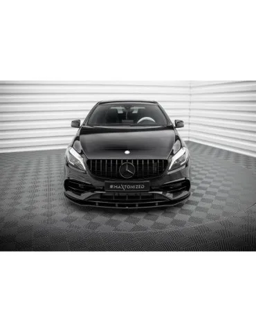 Gamme Street Pro Lame de Pare-chocs Avant MERCEDES-BENZ A AMG-Line W176 Facelift - Maxton