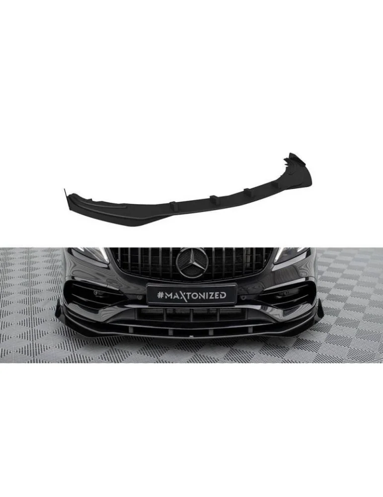 Gamme Street Pro Lame de Pare-chocs Avant + Volets latéraux MERCEDES-BENZ A AMG-Line W176 Facelift - Maxton