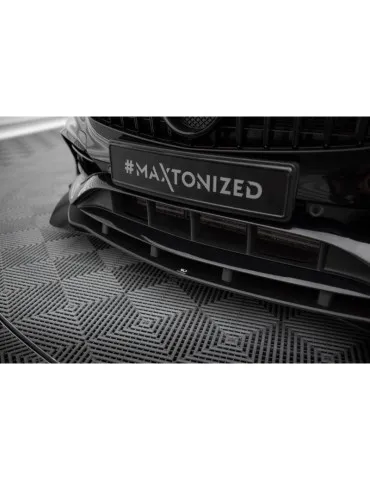Gamme Street Pro Lame de Pare-chocs Avant + Volets latéraux MERCEDES-BENZ A AMG-Line W176 Facelift - Maxton