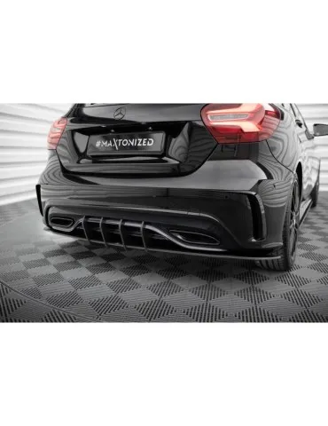 Gamme Street Pro Central Diffuseur Arrière MERCEDES-BENZ A AMG-Line W176 Facelift - Maxton