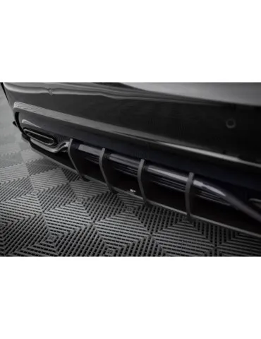 Gamme Street Pro Lame de Pare-chocs Arrière + Volets latéraux MERCEDES-BENZ A AMG-Line W176 Facelift - Maxton