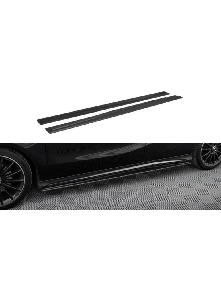 Gamme Street Pro Extension / Rajout de Bas de caisse MERCEDES-BENZ A AMG-Line W176 Facelift - Maxton