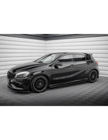 Gamme Street Pro Extension / Rajout de Bas de caisse MERCEDES-BENZ A AMG-Line W176 Facelift - Maxton