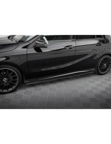 Gamme Street Pro Extension / Rajout de Bas de caisse MERCEDES-BENZ A AMG-Line W176 Facelift - Maxton