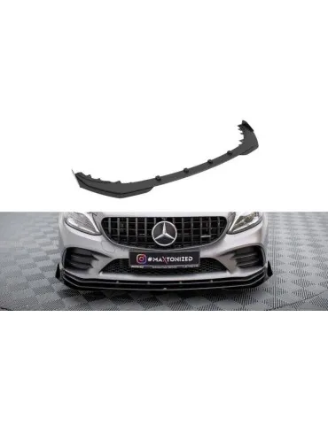 Gamme Street Pro Lame de Pare-chocs Avant + Volets latéraux MERCEDES-AMG C43 Coupe C205 Facelift - Maxton