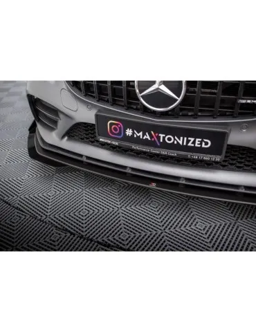 Gamme Street Pro Lame de Pare-chocs Avant + Volets latéraux MERCEDES-AMG C43 Coupe C205 Facelift - Maxton