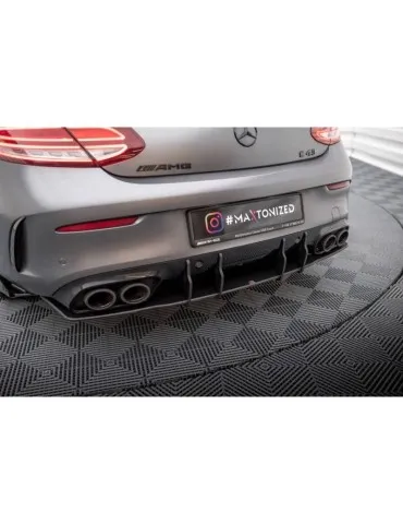 Gamme Street Pro Central Diffuseur Arrière MERCEDES-AMG C43 Coupe C205 Facelift - Maxton