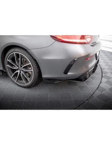 Gamme Street Pro Lame de Pare-chocs Arrière + Volets latéraux MERCEDES-AMG C43 Coupe C205 Facelift - Maxton