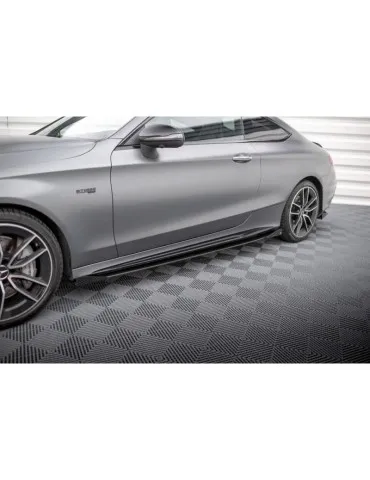 Gamme Street Pro Extension / Rajout de Bas de caisse + Volets latéraux MERCEDES-AMG C43 Coupe C205 Facelift - Maxton