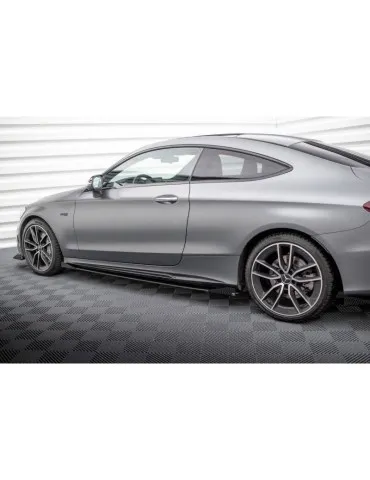 Gamme Street Pro Extension / Rajout de Bas de caisse + Volets latéraux MERCEDES-AMG C43 Coupe C205 Facelift - Maxton