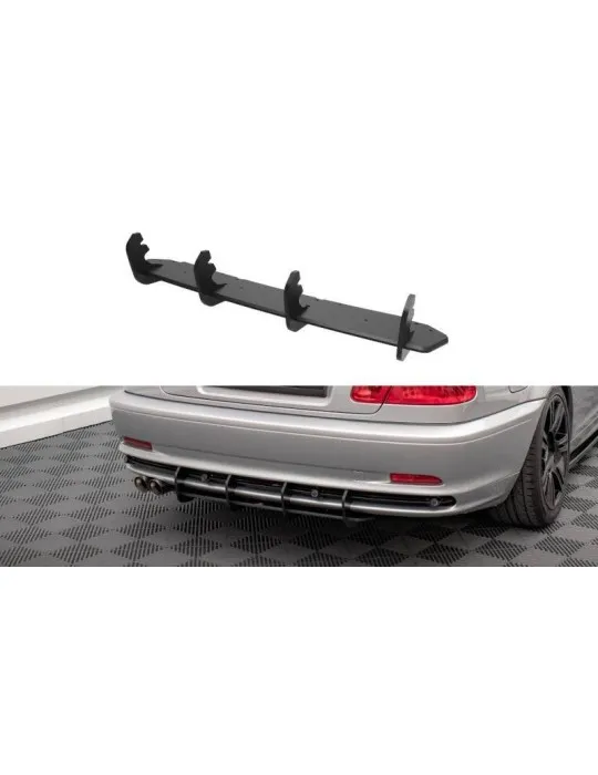 Diffuseur arrière Street Pro BMW Série 3 E46 coupé noir/rouge