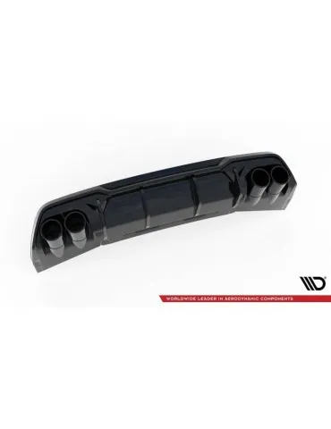Lame / Diffuseur du Pare-chocs Arrière V.3 + Canule d'échappement Inox factice CUPRA FORMENTOR MK1   - Maxton