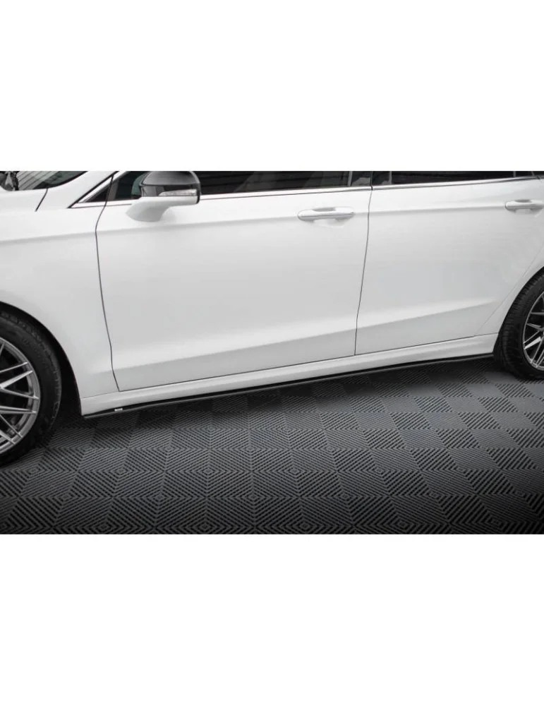 Bas De Caisse Avant Maxton Design Pour Ford Mondeo Mk5 – Noir Brillant, Neuf, Modèle FO-MO-5F-SD1G