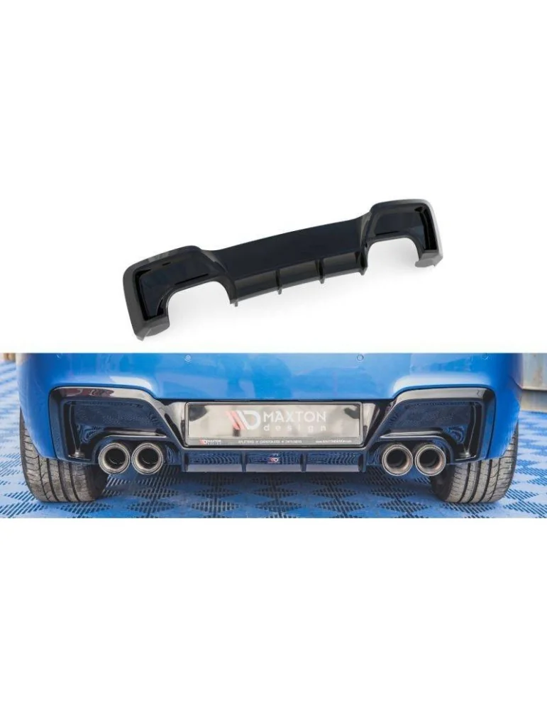 Lame / Diffuseur du Pare-chocs Arrière V.2 BMW M135i F20 - Maxton