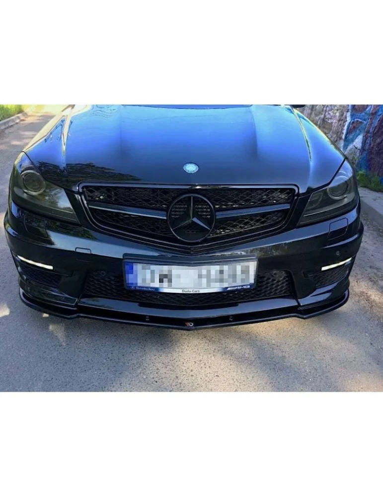 Lame de Pare-chocs Avant / Splitter MERCEDES-BENZ AMG C63 W204 Facelift - Maxton