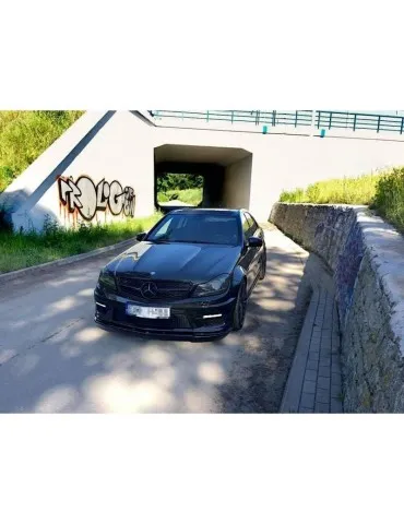 Lame de Pare-chocs Avant / Splitter MERCEDES-BENZ AMG C63 W204 Facelift - Maxton