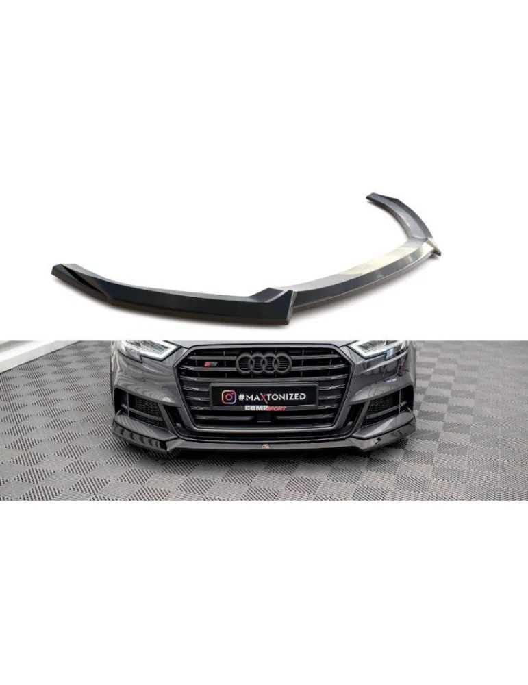 Lame de Pare-chocs Avant V.3 AUDI S3 / A3 S-LINE Sportback 8V Facelift - Maxton