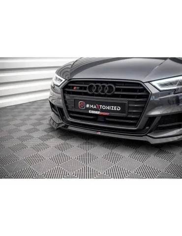 Lame de Pare-chocs Avant V.3 AUDI S3 / A3 S-LINE Sportback 8V Facelift - Maxton