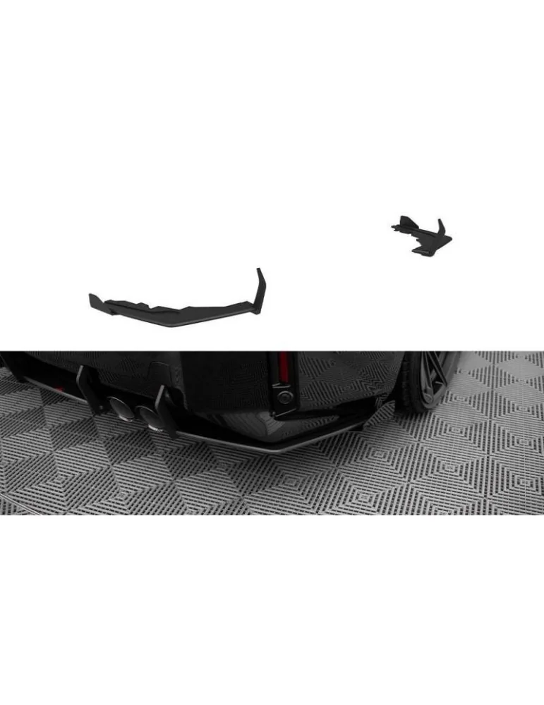 Gamme Street Pro Lame de Pare-chocs Arrière V.1 + Volets latéraux BMW M2 G87  +   Volets latéraux - Maxton