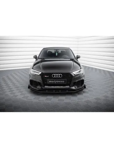 Gamme Street Pro Lame de Pare-chocs Avant V.1 + Volets latéraux AUDI RS3 Sedan 8V Facelift - Maxton