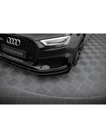 Gamme Street Pro Lame de Pare-chocs Avant V.1 + Volets latéraux AUDI RS3 Sedan 8V Facelift - Maxton
