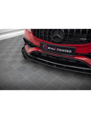 Gamme Street Pro Lame de Pare-chocs Avant + Volets latéraux MERCEDES-BENZ A 45 AMG AERO W176 - Maxton