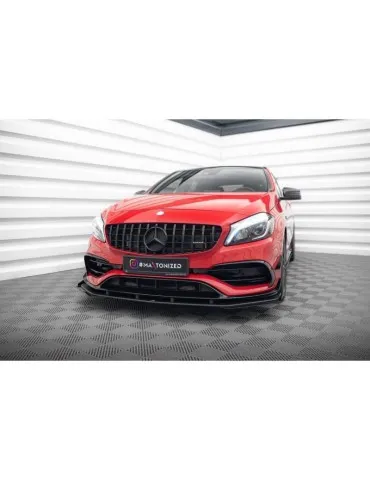 Gamme Street Pro Lame de Pare-chocs Avant + Volets latéraux MERCEDES-BENZ A 45 AMG AERO W176 - Maxton