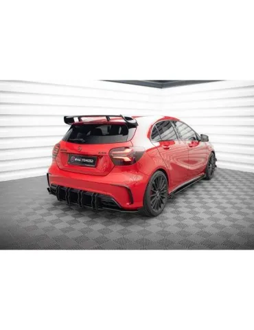 Gamme Street Pro Lame de Pare-chocs Arrière + Volets latéraux MERCEDES-BENZ A 45 AMG W176 - Maxton