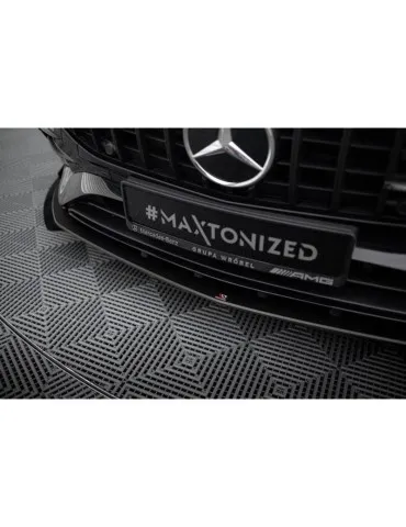 Gamme Street Pro Lame de Pare-chocs Avant + Volets latéraux MERCEDES-AMG A35 W177 Facelift  +   Volets latéraux - Maxton