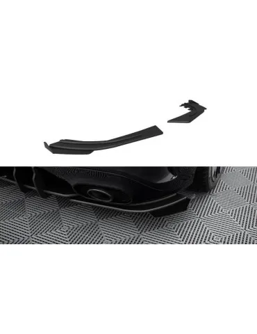 Gamme Street Pro Lame de Pare-chocs Arrière + Volets latéraux MERCEDES-AMG A35 Hatchback W177 + Volets latéraux - Maxton