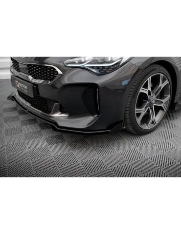 Gamme Street Pro Lame de Pare-chocs Avant + Volets latéraux KIA STINGER GT / GT-Line MK1  +   Volets latéraux - Maxton