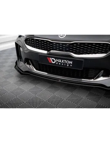 Gamme Street Pro Lame de Pare-chocs Avant + Volets latéraux KIA STINGER GT / GT-Line MK1  +   Volets latéraux - Maxton