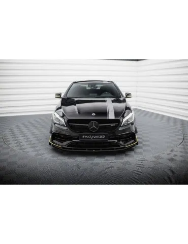 Gamme Street Pro Lame de Pare-chocs Avant + Volets latéraux MERCEDES-AMG CLA 45 AERO C117 Facelift - Maxton