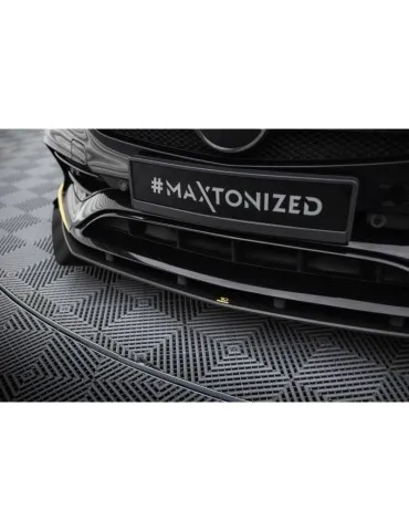 Gamme Street Pro Lame de Pare-chocs Avant + Volets latéraux MERCEDES-AMG CLA 45 AERO C117 Facelift - Maxton