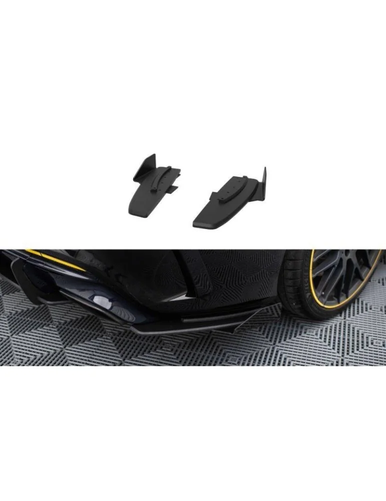 Gamme Street Pro Lame de Pare-chocs Arrière + Volets latéraux MERCEDES-AMG CLA 45 C117 Facelift - Maxton