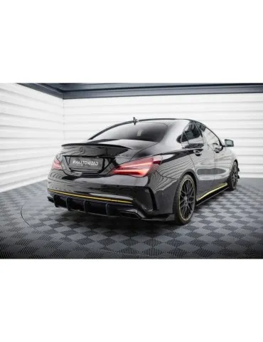 Gamme Street Pro Lame de Pare-chocs Arrière + Volets latéraux MERCEDES-AMG CLA 45 C117 Facelift - Maxton