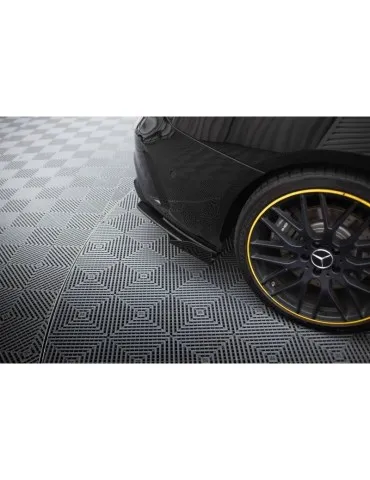 Gamme Street Pro Lame de Pare-chocs Arrière + Volets latéraux MERCEDES-AMG CLA 45 C117 Facelift - Maxton