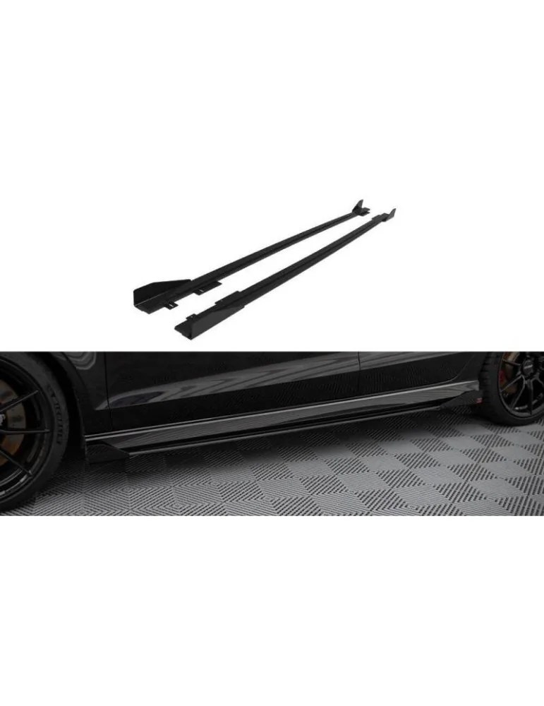 Gamme Street Pro Extension / Rajout de Bas de caisse V.1 + Volets latéraux AUDI RS3 Sedan 8V Facelift - Maxton