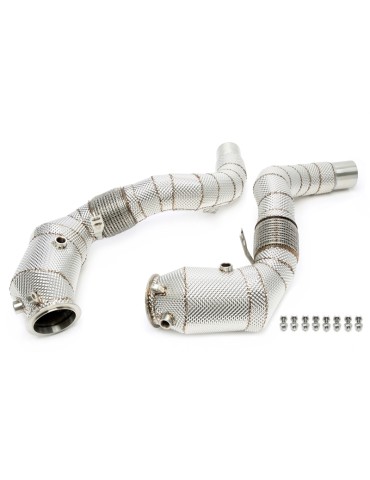 Descente de turbo avec pot catalytique et tuyau flexible BMW Serie 7 F01/02/03 750i/750iX  N63-B44 449PS 2012 - 2015  