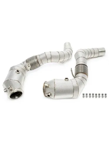 Descente de turbo avec pot catalytique et tuyau flexible BMW Serie 7 F01/02/03 750i/750iX  N63-B44 449PS 2012 - 2015  