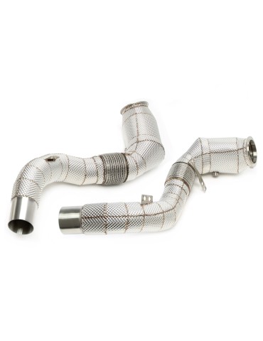Descente de turbo avec pot catalytique et tuyau flexible BMW Serie 7 F01/02/03 750i/750iX  N63-B44 449PS 2012 - 2015  